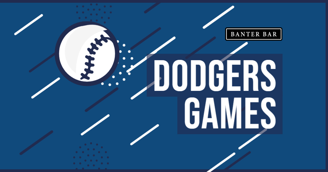 Horizontally oriented Dodgers baseball promo image
