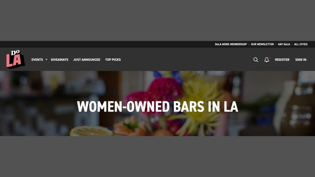 Banter Bar Press Image - Woman Owned Bars Los Angeles